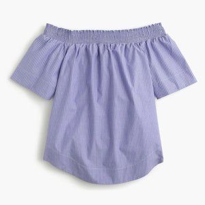 Off-the-shoulder top in stripe